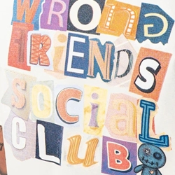 Camiseta WRONG FRIENDS WF1229 Social Club Coconut White - Imagen 2