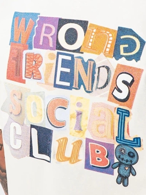 Camiseta WRONG FRIENDS WF1229 Social Club Coconut White - Imagen 2