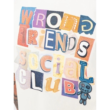 Camiseta WRONG FRIENDS WF1229 Social Club Coconut White - Imagen 2