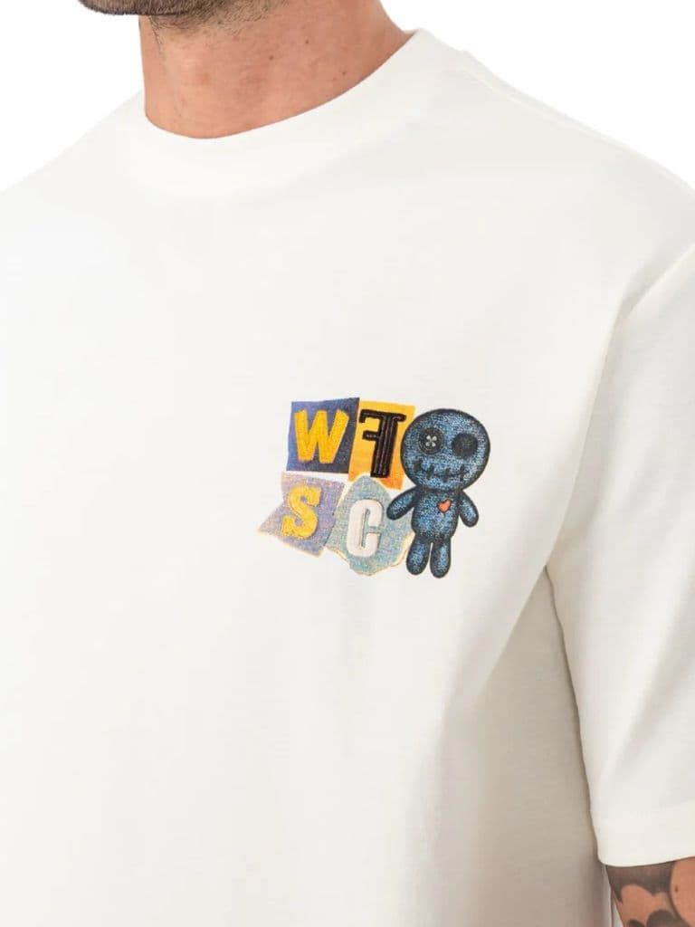 Camiseta WRONG FRIENDS WF1229 Social Club Coconut White - Imagen 4