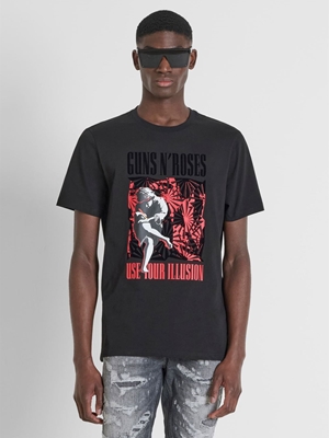 Camisetas Antony Morato Negro Guns N'Roses MMKS02536 FA100144 9000 - Imagen 1