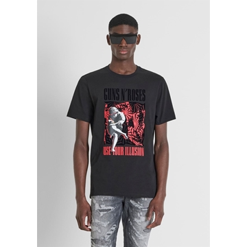 Camisetas Antony Morato Negro Guns N'Roses MMKS02536 FA100144 9000 - Imagen 1