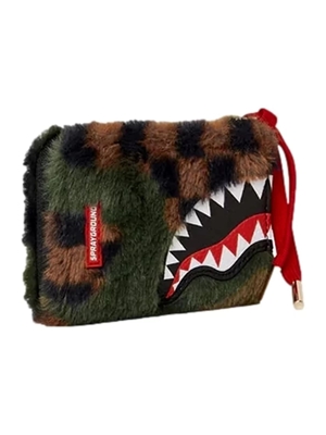 Cartera Sprayground Green 3 AM Fur Wallet - Imagen 1