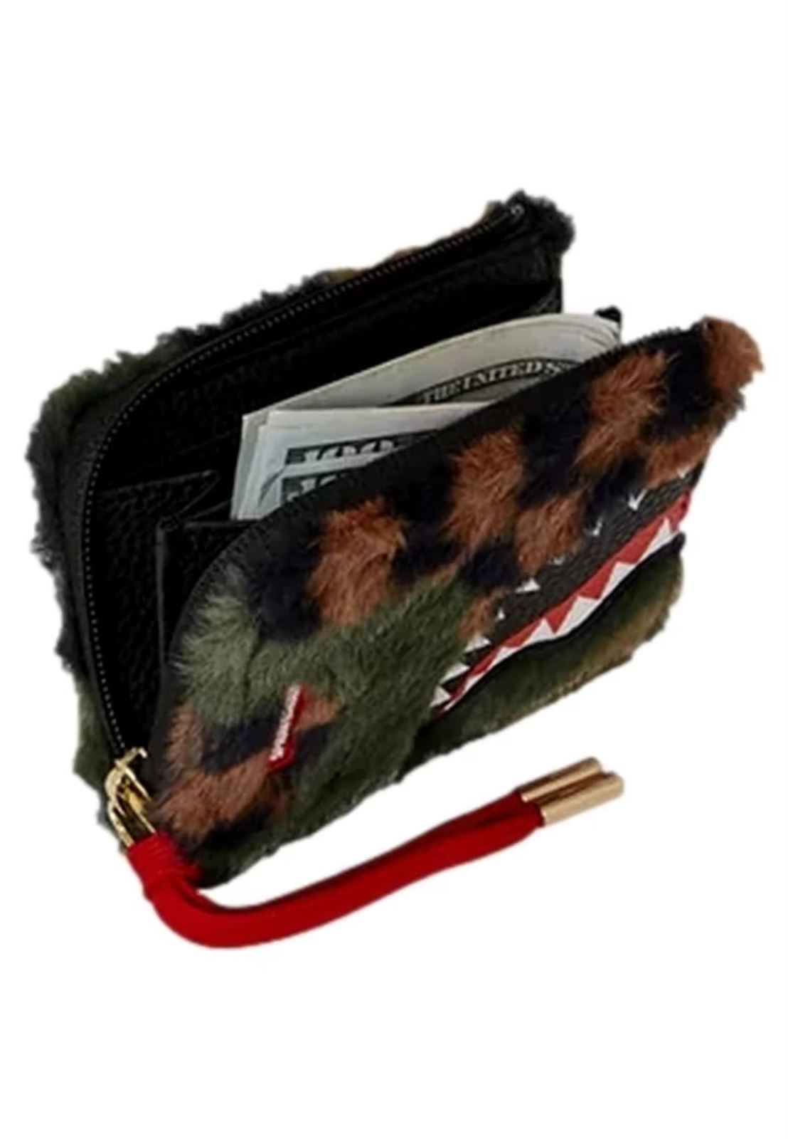 Cartera Sprayground Green 3 AM Fur Wallet - Imagen 3