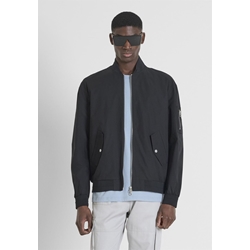 Cazadora Antony Morato MMCO00922 FA650352 9000 Negra (Coat Regular Fit in Recycled) - Imagen 1