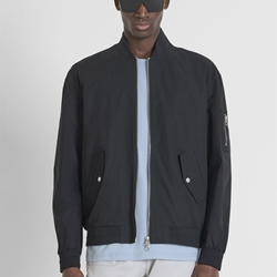 Cazadora Antony Morato MMCO00922 FA650352 9000 Negra (Coat Regular Fit in Recycled) - Imagen 1