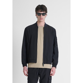 Cazadora Antony Morato MMCO00929 FA600291 9000 (Coat Regular Fit in Nylon Stret) - Imagen 1