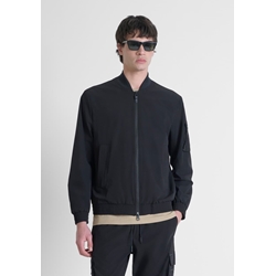 Cazadora Antony Morato MMCO00929 FA600291 9000 (Coat Regular Fit in Nylon Stret) - Imagen 2