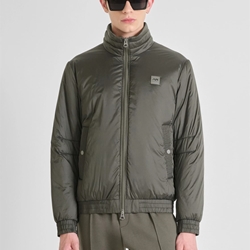 Cazadora Antony Morato Regular Fit in Nylon Verde Militar Oscuro MMCO00946 FA600275 4089 - Imagen 1