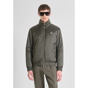 Cazadora Antony Morato Regular Fit in Nylon Verde Militar Oscuro MMCO00946 FA600275 4089 - Imagen 1