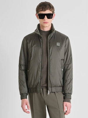 Cazadora Antony Morato Regular Fit in Nylon Verde Militar Oscuro MMCO00946 FA600275 4089 - Imagen 2