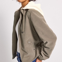 Cazadora Bomber Street One Bomber Jersey Hoody 212767 17019 - Imagen 2