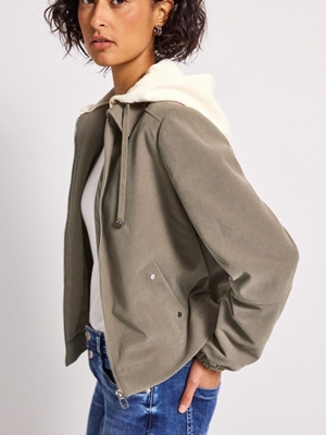 Cazadora Bomber Street One Bomber Jersey Hoody 212767 17019 - Imagen 2