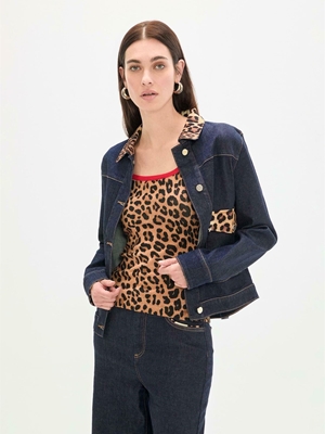 Cazadora denim LOLA CASADEMUNT LS2602020 0D2 tejano oscuro - Imagen 1