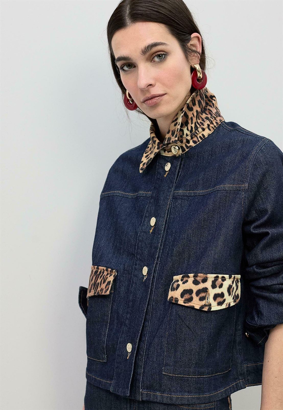 Cazadora denim LOLA CASADEMUNT LS2602020 0D2 tejano oscuro - Imagen 4