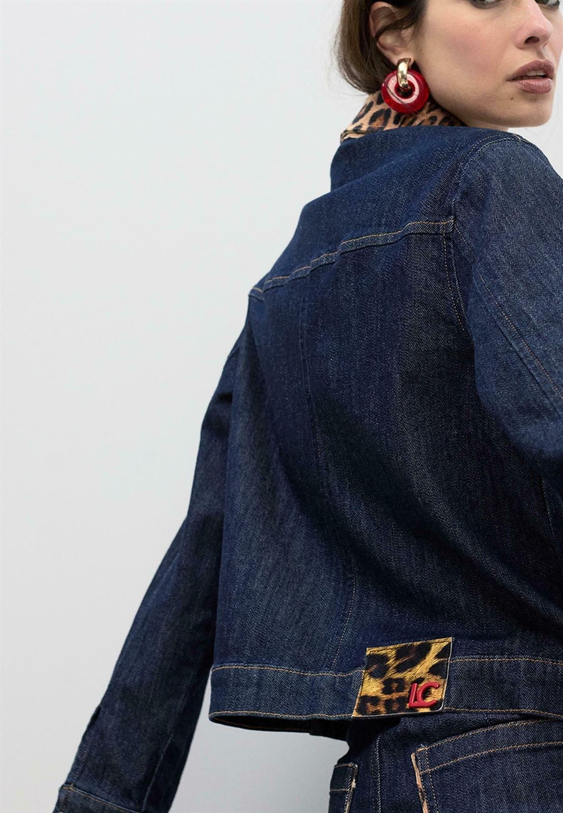 Cazadora denim LOLA CASADEMUNT LS2602020 0D2 tejano oscuro - Imagen 5