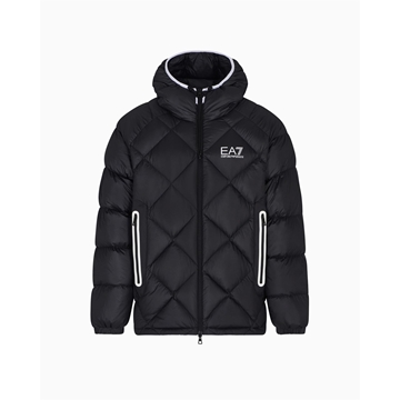 Cazadora Emporio Armani Woven Down Jacket Black 7M001001 AF15923 UC001 - Imagen 1