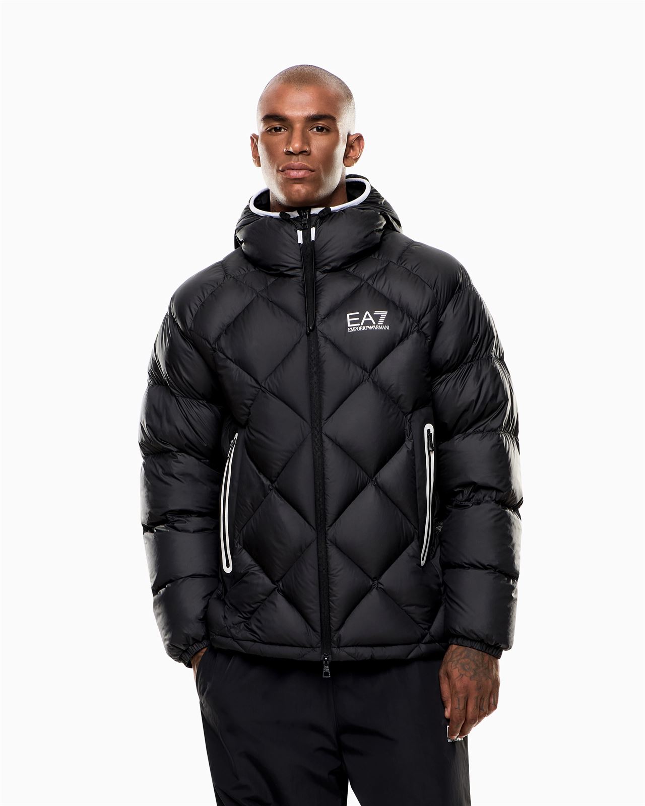 Cazadora Emporio Armani Woven Down Jacket Black 7M001001 AF15923 UC001 - Imagen 5