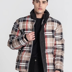 Cazadora Gianni Kavanagh Multicolor British Puffer Jacket GKM007005 - Imagen 1