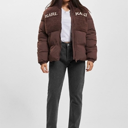 Cazadora Karl Kani 6176642 KK Retro teddy Puffer Jacket brown - Imagen 2