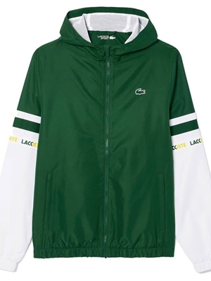 Cazadora Lacoste BH7439 00 291 vert/blanc - Imagen 1