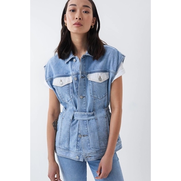 Cazadora SALSA chica126389 8501 azul - Imagen 1