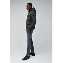 Cazadora Salsa Jeans Green Dark Light Padded 21008696 530 - Imagen 2