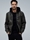 Cazadora Salsa Jeans Hooded Fake Leather Bombe Dark Brown 21010230 930 - Imagen 2