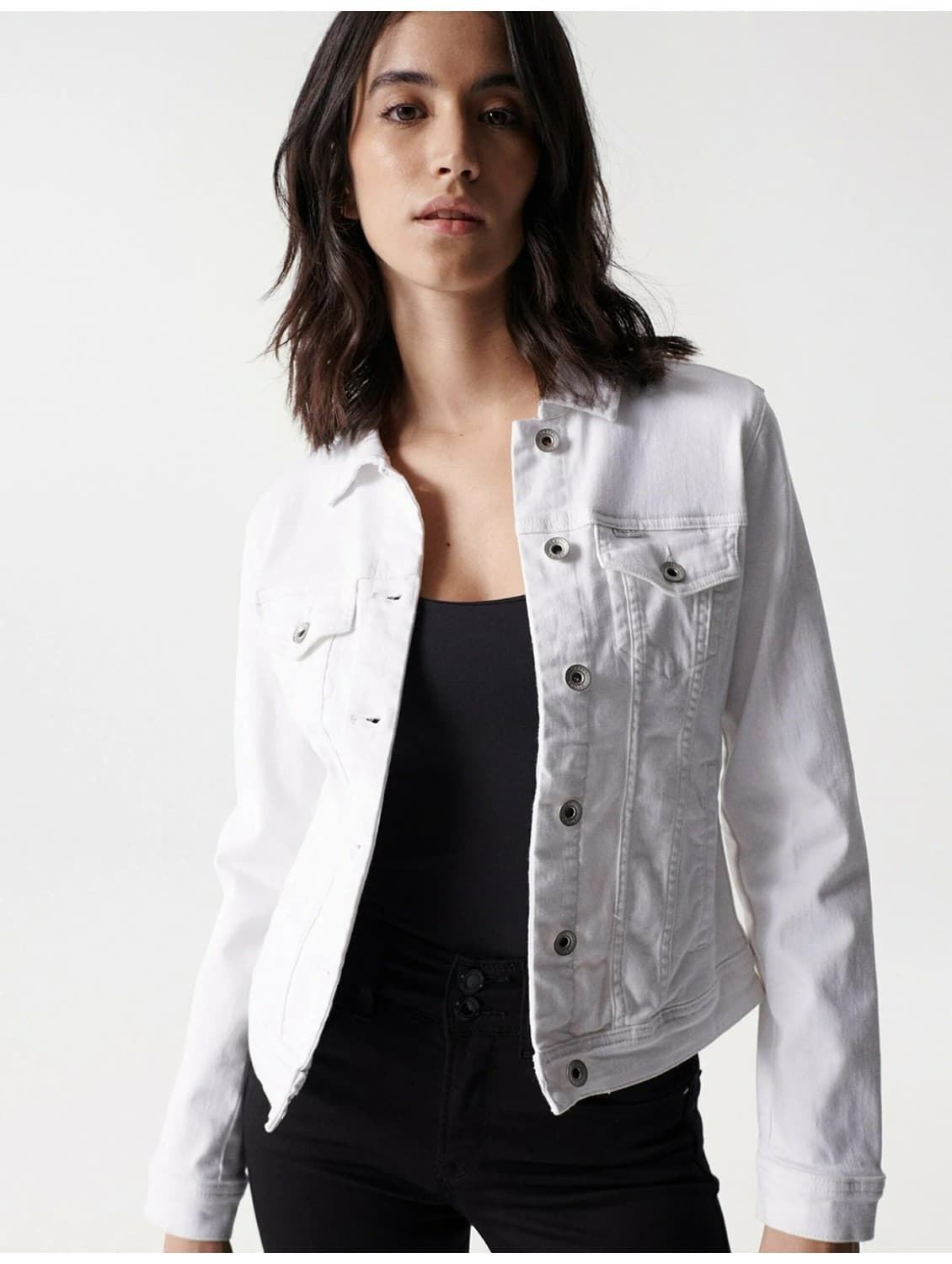 Cazadora Salsa Jeans White 21009644 001 - Imagen 1