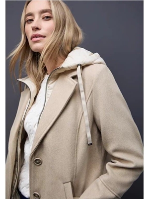 Cazadora Street One Long Revers Removable Soft Sand 202124 16630 - Imagen 2