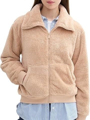 Cazadora TOM TAILOR 1043229 21849 Teddy Jacket Caramel Beige - Imagen 1