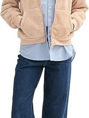 Cazadora TOM TAILOR 1043229 21849 Teddy Jacket Caramel Beige - Imagen 2