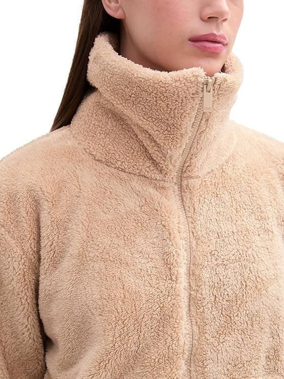 Cazadora TOM TAILOR 1043229 21849 Teddy Jacket Caramel Beige - Imagen 5