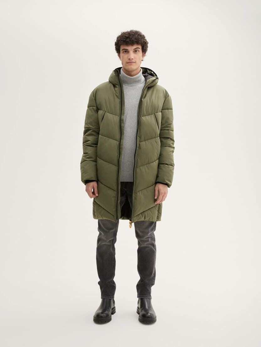 Cazadora TOM TAILOR 1048489 21179 Stand-up puffer jacket deep pond green - Imagen 3