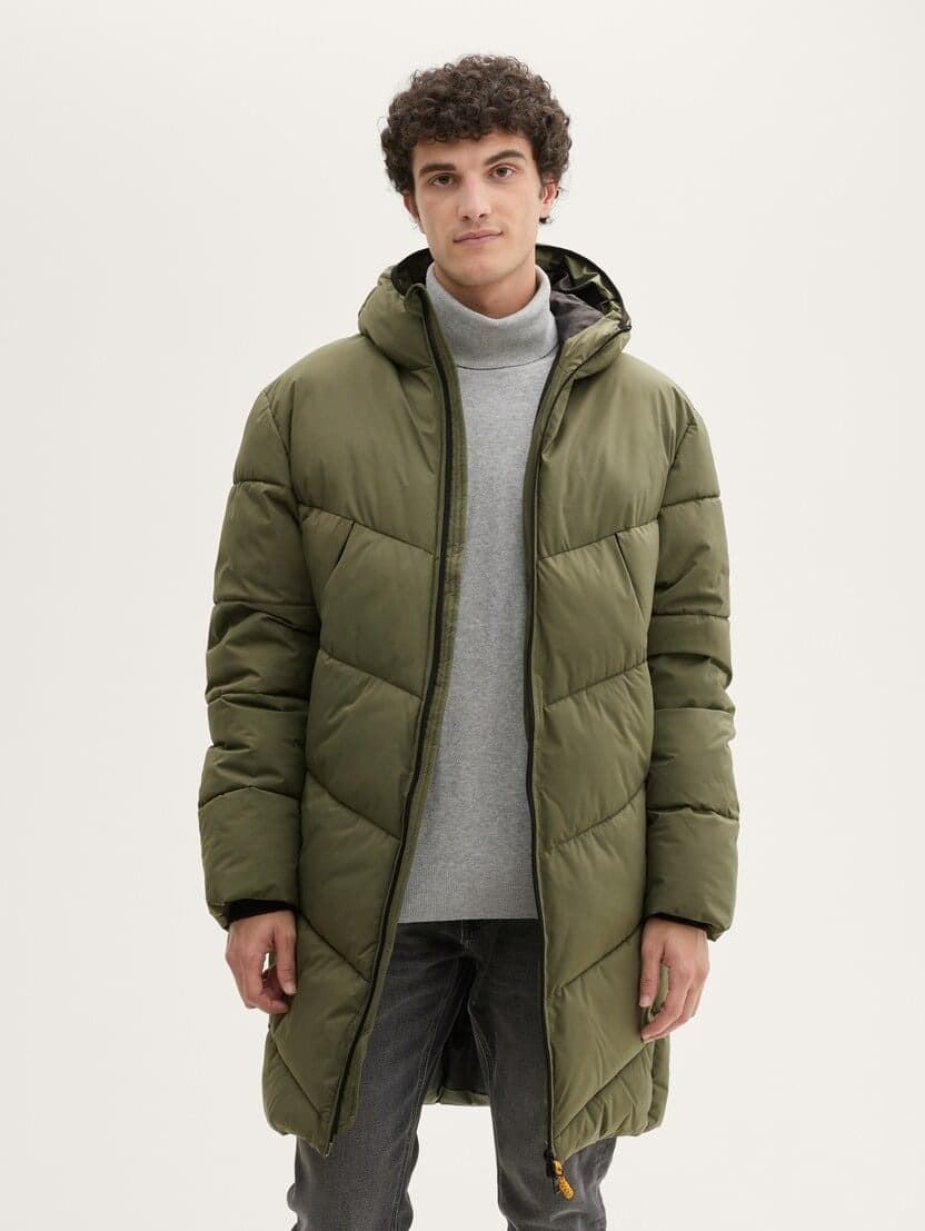 Cazadora TOM TAILOR 1048489 21179 Stand-up puffer jacket deep pond green - Imagen 4