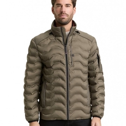 Cazadora TOM TAILOR 1048511 34880 decorative hybrid jacket/faded leaf green - Imagen 1