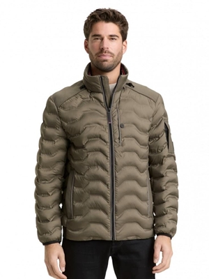 Cazadora TOM TAILOR 1048511 34880 decorative hybrid jacket/faded leaf green - Imagen 1