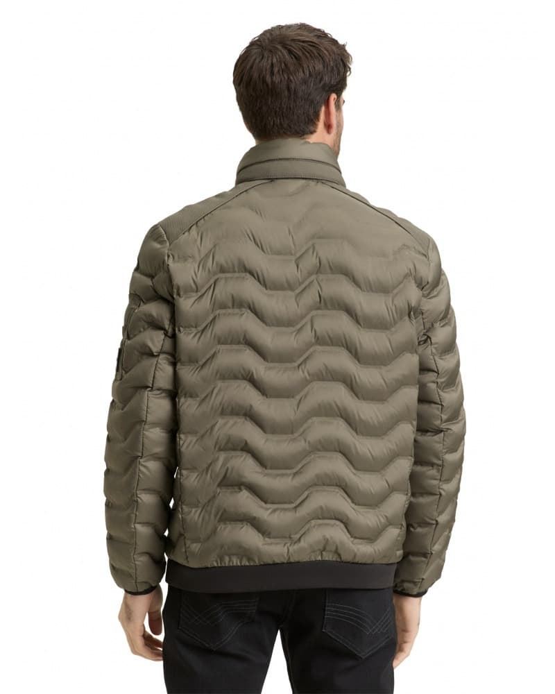 Cazadora TOM TAILOR 1048511 34880 decorative hybrid jacket/faded leaf green - Imagen 2