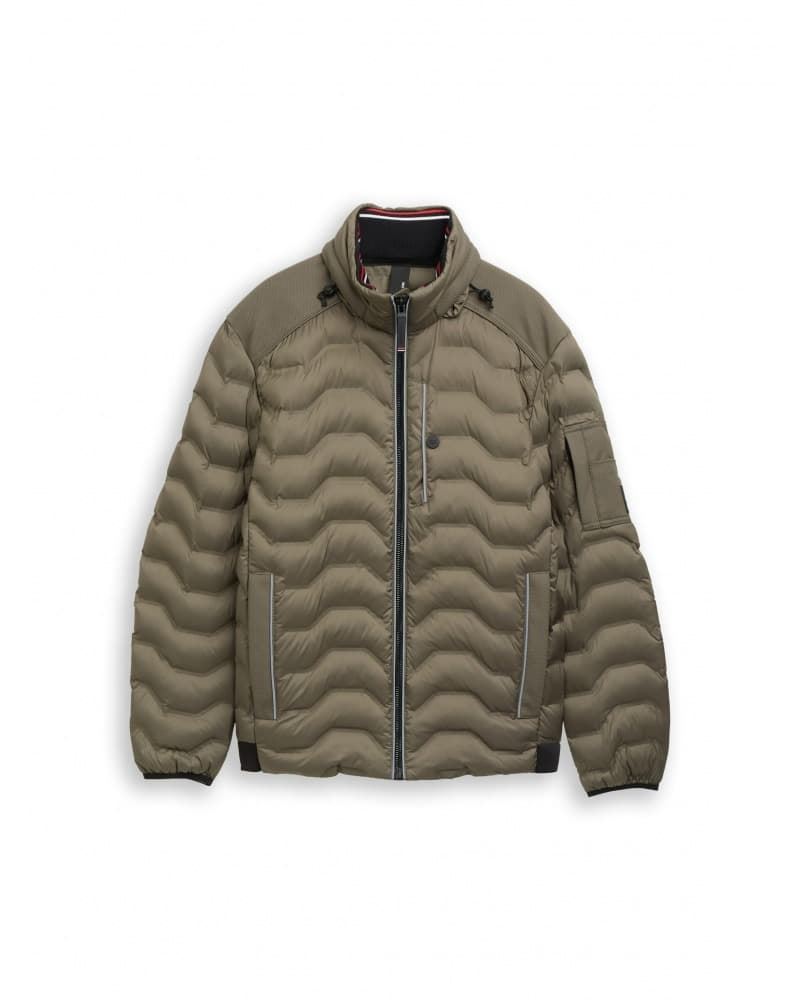 Cazadora TOM TAILOR 1048511 34880 decorative hybrid jacket/faded leaf green - Imagen 6