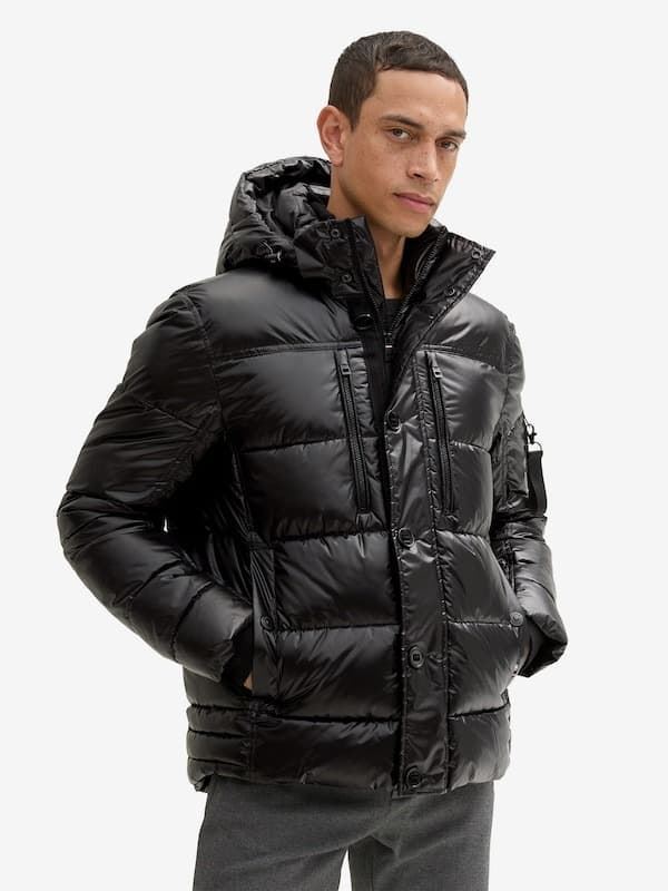 Cazadora Tom Tailor Shiny Black - Imagen 2