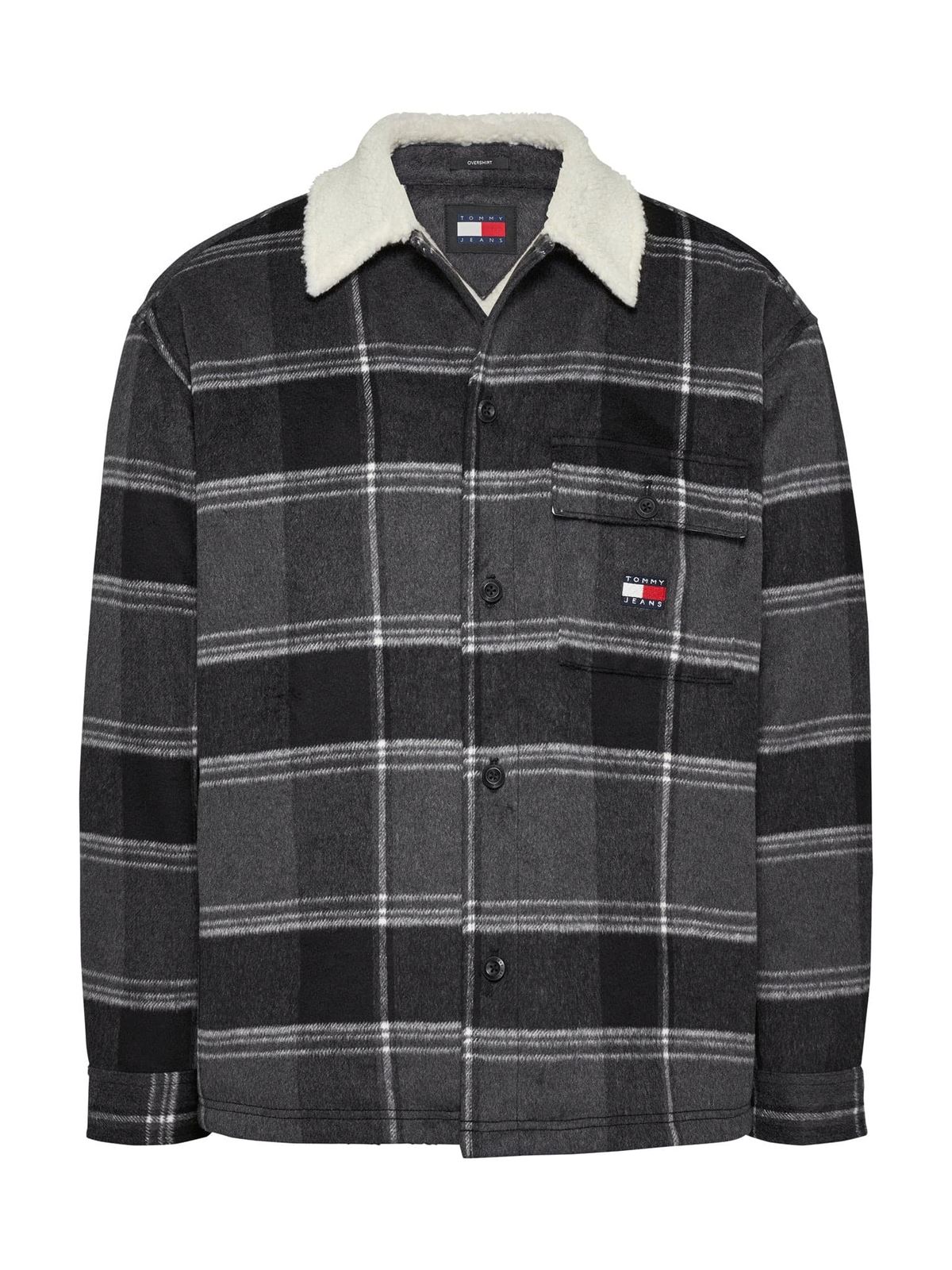 Cazadora Tommy Jeans DM0DM19652 BDS Black Check - Imagen 1