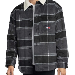 Cazadora Tommy Jeans DM0DM19652 BDS Black Check - Imagen 1