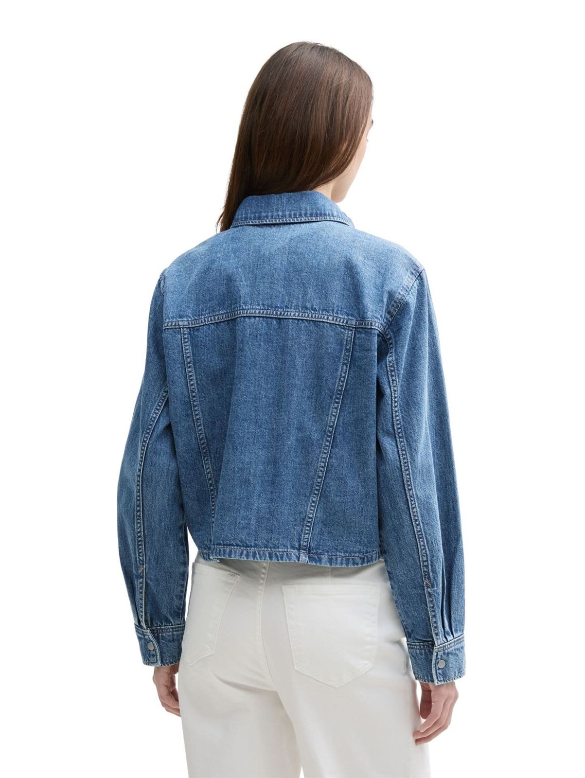 Cazadora VaquerA Short Denim Shirt With Pockets 1045493 10118 - Imagen 4