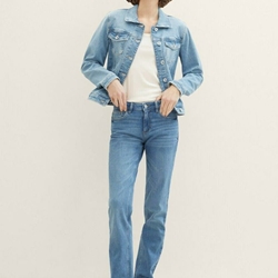 Cazadora vaquera Tom Tailor 1040199 10118 used light stone blue denim - Imagen 2