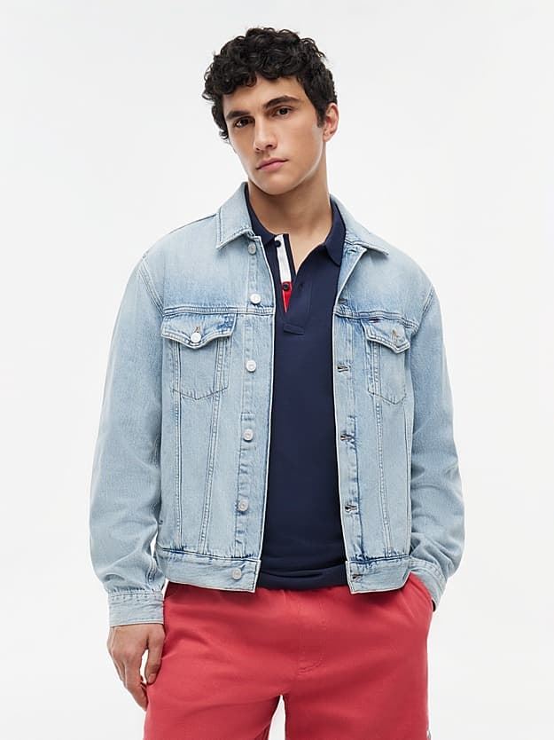Cazadora vaquera TOMMY JEANS DM0DM23657 1AB Senim light - Imagen 1