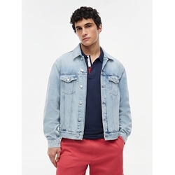 Cazadora vaquera TOMMY JEANS DM0DM23657 1AB Senim light - Imagen 1