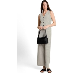 Chaleco-Blusa Tom Tailor White Black Knit Stripe 1051836 40392 - Imagen 2