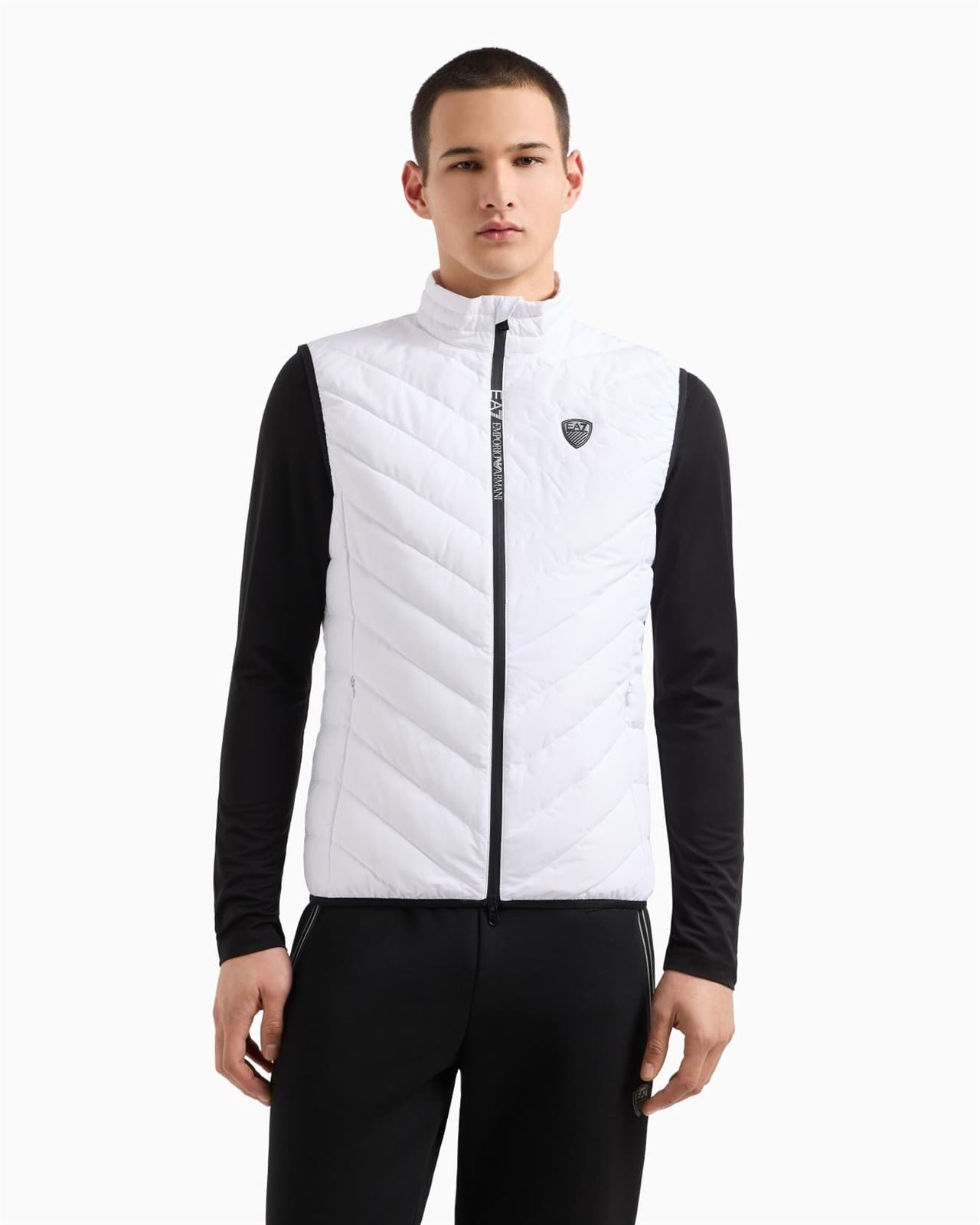 Chaleco Emporio Armani Waistcoat White 8NPQ02 PNE1Z 1100 - Imagen 4