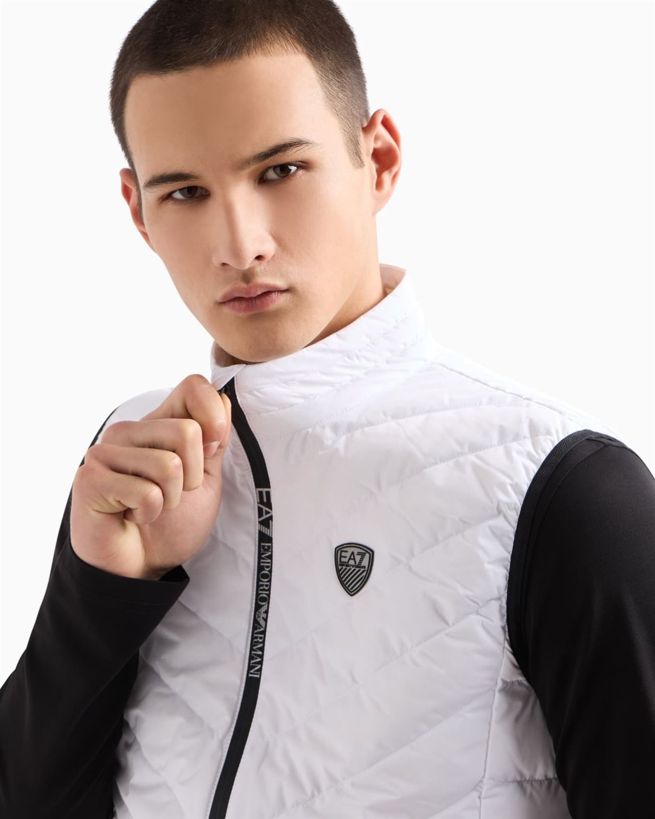 Chaleco Emporio Armani Waistcoat White 8NPQ02 PNE1Z 1100 - Imagen 5