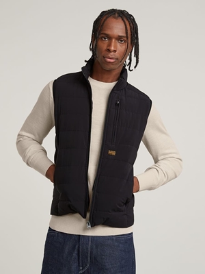 Chaleco G-Star Black Foundation Liner Vest D24277 D518 6484 - Imagen 1